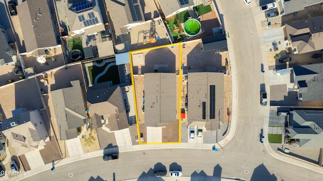 11625 Flor Clavel St, El Paso, TX 79927 - aerial perspective of suburban area with property parcel outlined