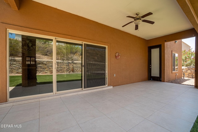 6585 Hermoso Del Sol Dr, El Paso, TX 79911 - view of patio with a ceiling fan