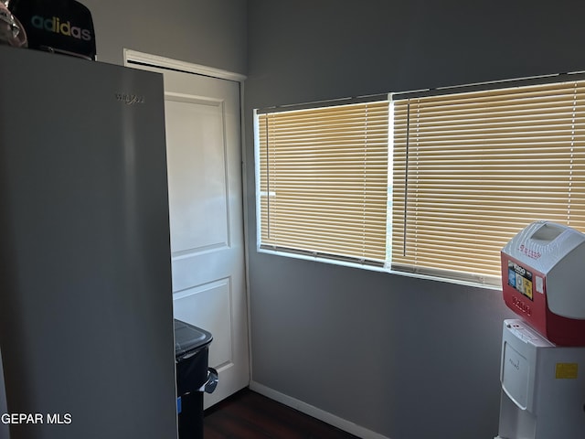 1012 Maple St, El Paso, TX 79903 - interior space featuring freestanding refrigerator and baseboards
