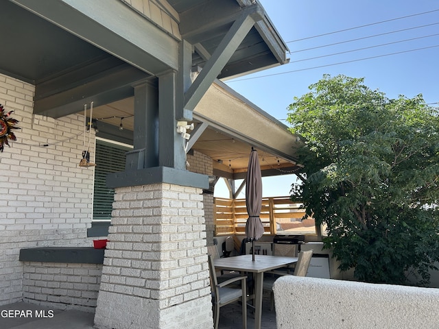 1012 Maple St, El Paso, TX 79903 - view of patio / terrace with outdoor dining space