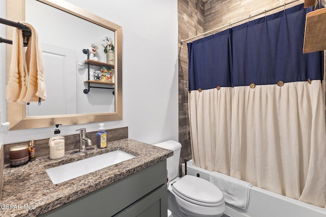 14821 Sunny Land Ave, El Paso, TX 79938 - bathroom with vanity and shower / bath combination with curtain