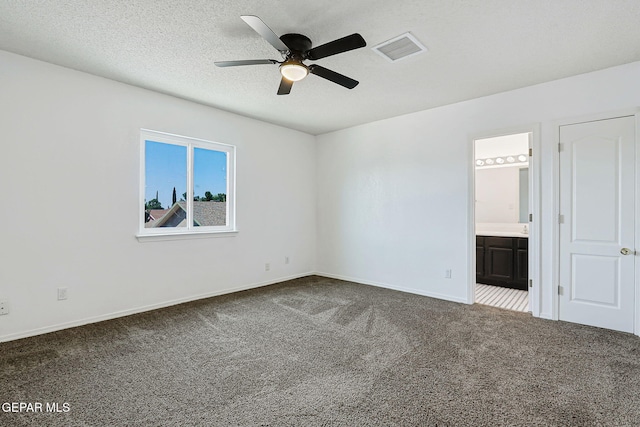 11948 Crown Oaks Ct, El Paso, TX 79936 - unfurnished bedroom with carpet floors, ensuite bathroom, and ceiling fan
