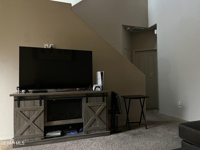 14428 Johnny Mata Dr, El Paso, TX 79938 - living room featuring carpet floors and baseboards