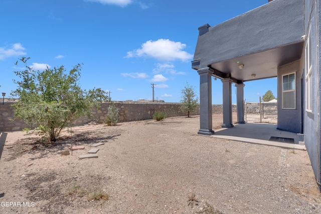 3165 Destiny Point Dr, El Paso, TX 79938 - fenced backyard featuring a patio