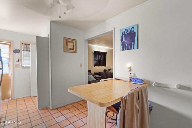 4330 Frankfort Ave, El Paso, TX 79903 - dining room featuring ceiling fan and light tile patterned floors