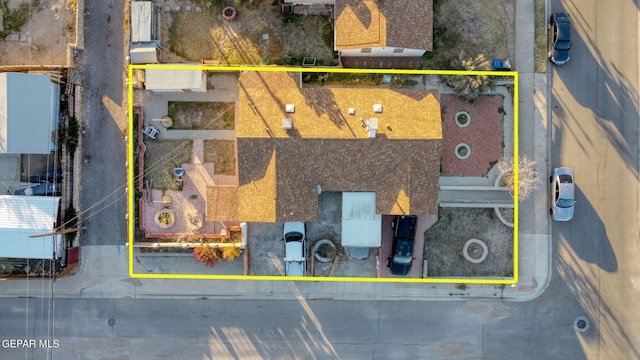 4330 Frankfort Ave, El Paso, TX 79903 - aerial view of property's location with property parcel outlined