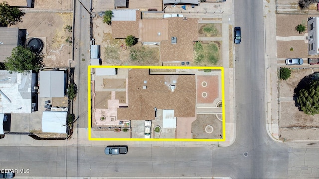 4330 Frankfort Ave, El Paso, TX 79903 - aerial overview of property's location with property parcel outlined