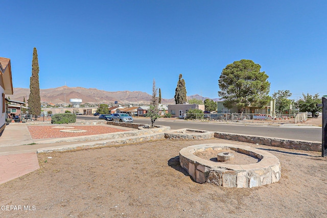 4330 Frankfort Ave, El Paso, TX 79903 - view of yard with a mountain view