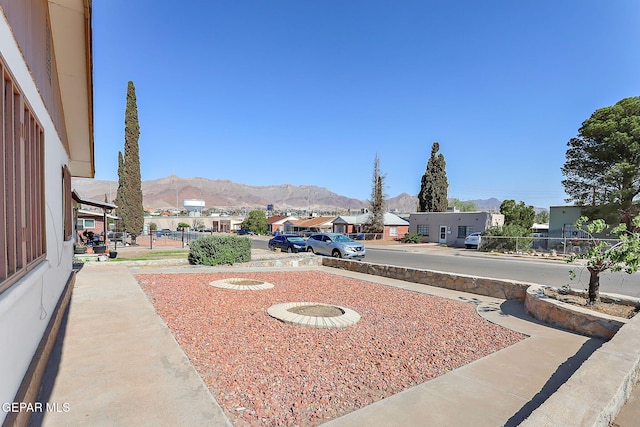 4330 Frankfort Ave, El Paso, TX 79903 - view of yard with a mountain view and a residential view