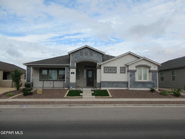 2813 Mike Price Dr, El Paso, TX 79938 - view of front of property with stone siding and stucco siding
