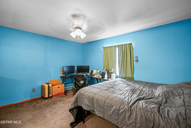 11960 Francis Scobee Dr, El Paso, TX 79936 - carpeted bedroom with ceiling fan