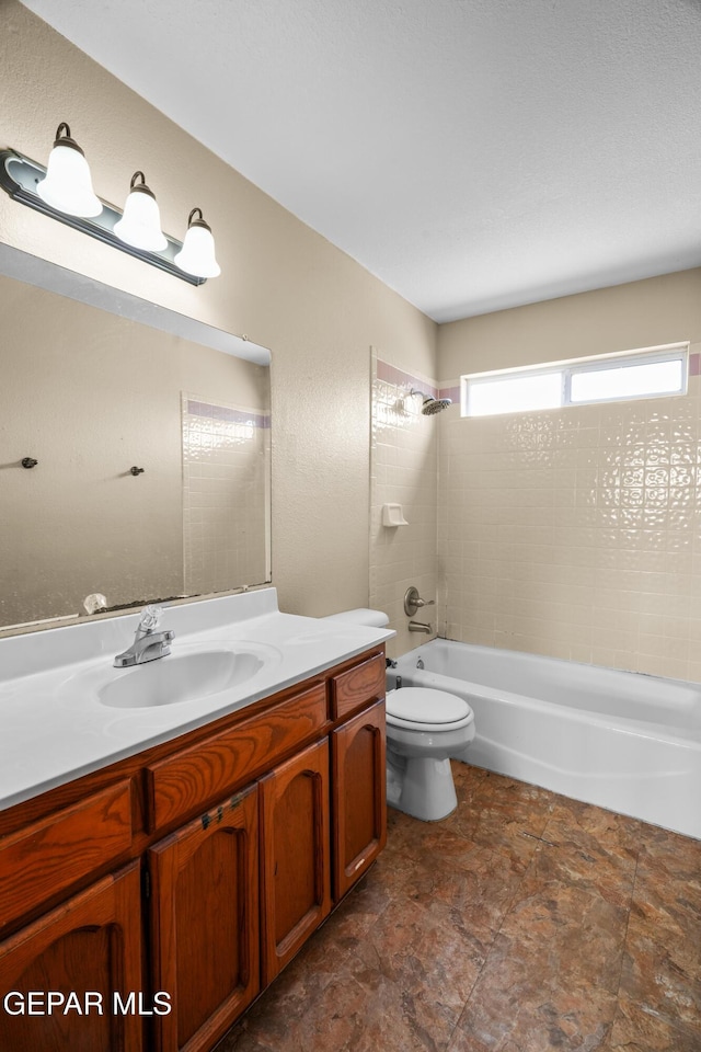 11960 Francis Scobee Dr, El Paso, TX 79936 - full bathroom with vanity and  shower combination