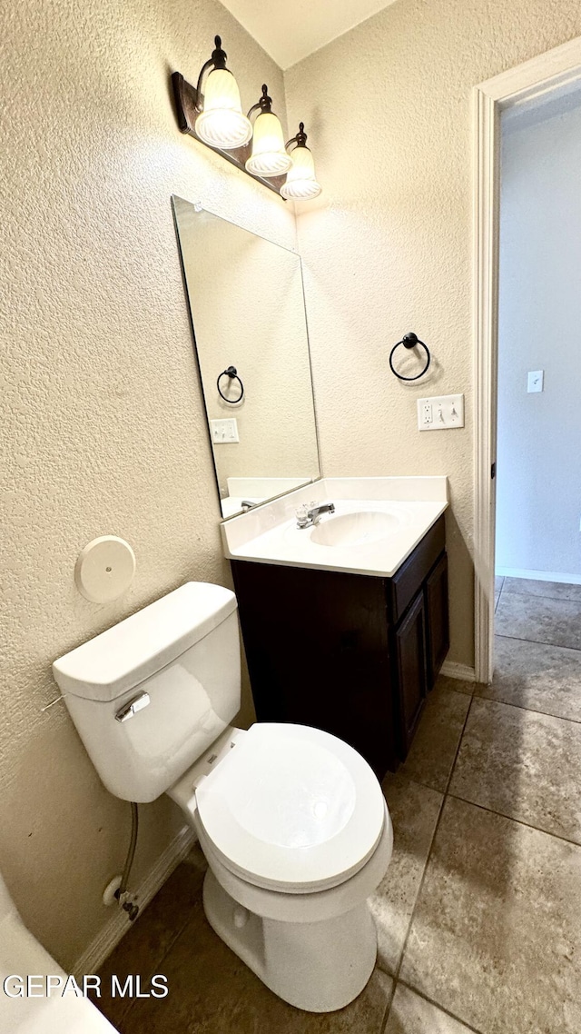 14207 Ranier Point Dr, El Paso, TX 79938 - bathroom featuring vanity and a textured wall
