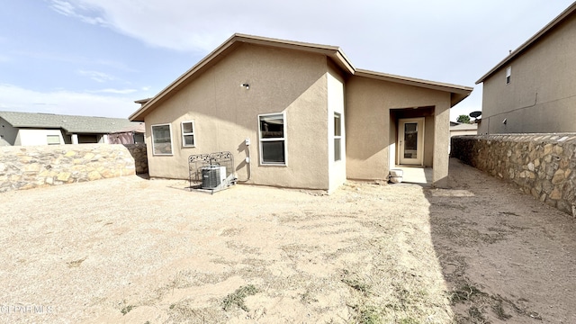 14207 Ranier Point Dr, El Paso, TX 79938 - back of property with stucco siding and a fenced backyard