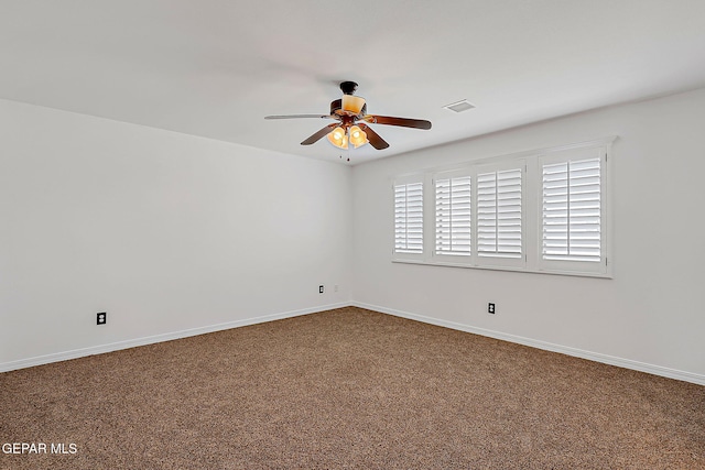 3143 Red Maple, El Paso, TX 79938 - carpeted empty room featuring ceiling fan and baseboards