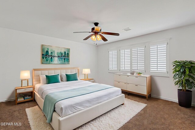3143 Red Maple, El Paso, TX 79938 - carpeted bedroom featuring baseboards and ceiling fan