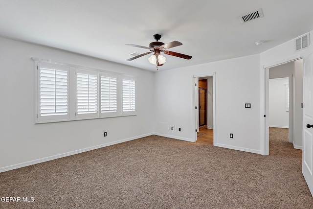 3143 Red Maple, El Paso, TX 79938 - unfurnished bedroom featuring carpet floors and a ceiling fan