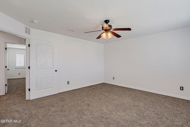 3143 Red Maple, El Paso, TX 79938 - empty room with carpet, ceiling fan, and a smoke detector