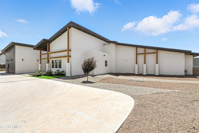 6325 Camino Pinon, El Paso, TX 79932 - back of property with stucco siding