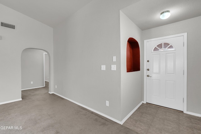 7029 Copper Canyon Dr, El Paso, TX 79934 - foyer entrance with arched walkways and baseboards