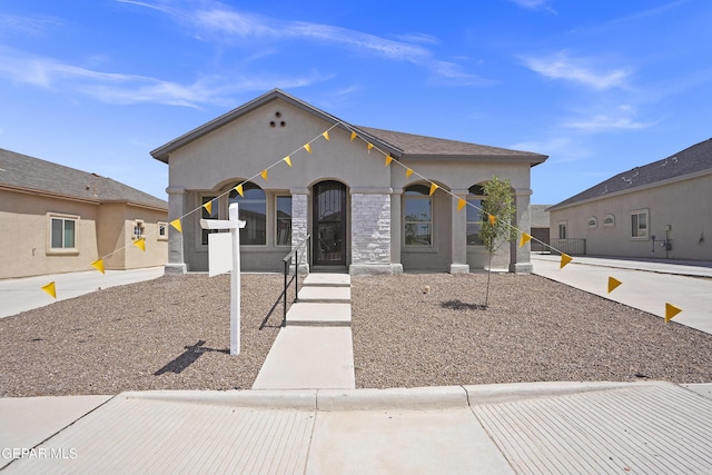 14373 Nick Drahos Ln, Horizon City, TX 79928 - view of front facade with stucco siding