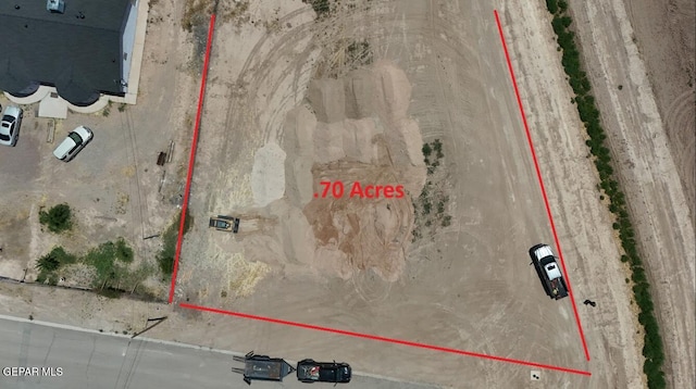 11831 Flor Tulipan, Socorro, TX 79927 - map / location with property boundaries highlighted