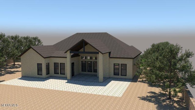 11831 Flor Tulipan, Socorro, TX 79927 - rear view of property with a patio area and stucco siding