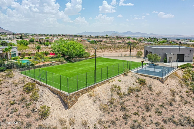 1348 Franklin Wind Place, El Paso, TX 79912 - view of yard featuring a mountain view