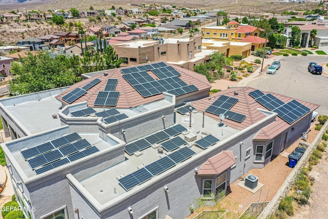 1348 Franklin Wind Place, El Paso, TX 79912 - aerial perspective of suburban area with a mountain backdrop