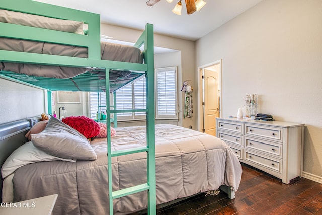 1348 Franklin Wind Place, El Paso, TX 79912 - bedroom with dark wood-type flooring and baseboards