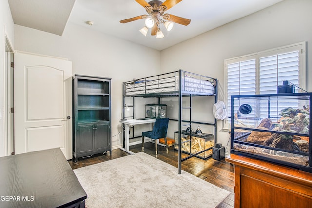 1348 Franklin Wind Place, El Paso, TX 79912 - bedroom featuring a desk and hardwood / wood-style flooring