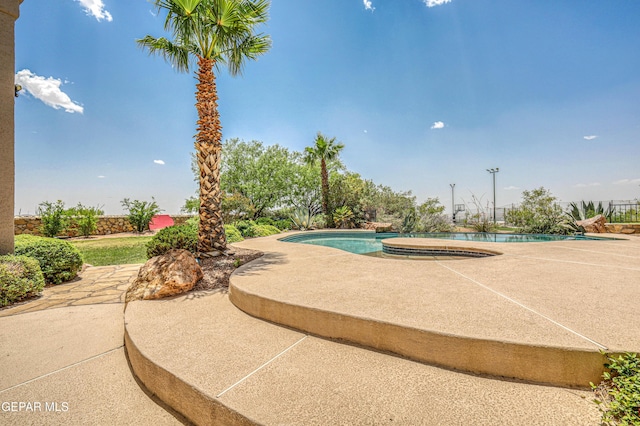 1348 Franklin Wind Place, El Paso, TX 79912 - outdoor pool featuring a patio
