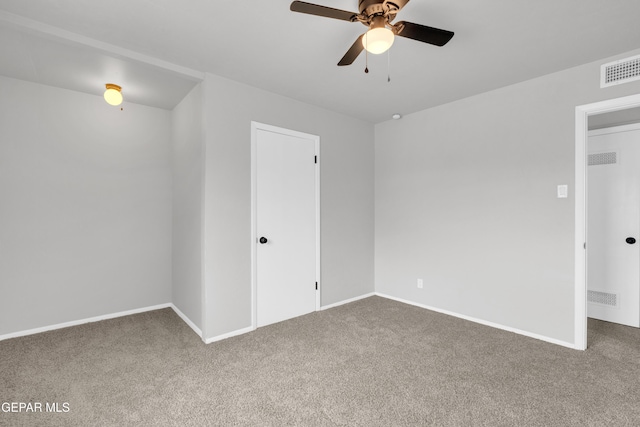 8936 Mount Rushmore Ln, El Paso, TX 79904 - carpeted empty room with a ceiling fan and baseboards