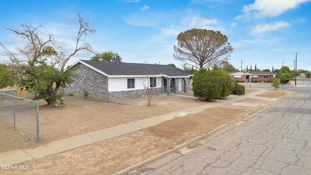8936 Mount Rushmore Ln, El Paso, TX 79904 - view of front of property with stucco siding and stone siding