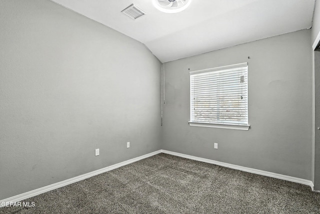 13675 Everingham St, El Paso, TX 79928 - carpeted spare room with lofted ceiling and baseboards