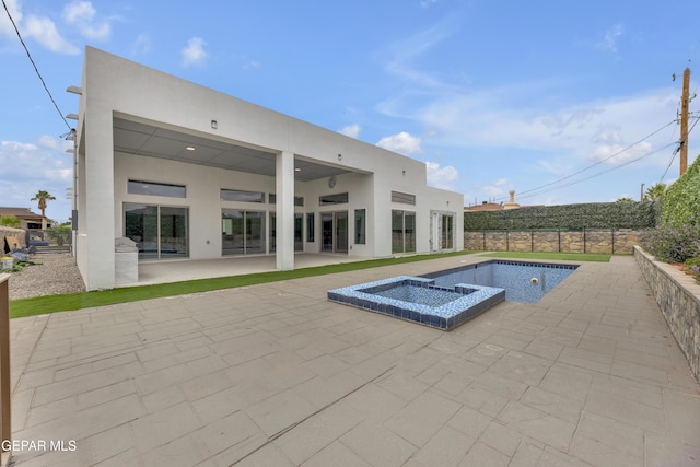 11345 Patricia Ave, El Paso, TX 79936 - view of swimming pool featuring a patio and a pool with connected hot tub