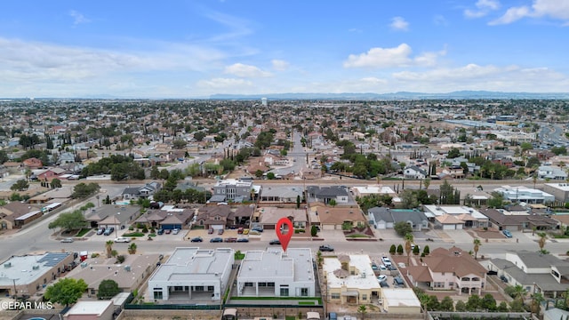 11345 Patricia Ave, El Paso, TX 79936 - aerial view of residential area featuring a mountain backdrop