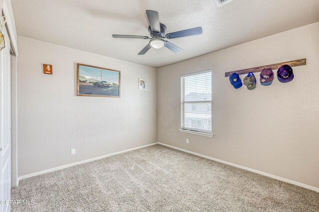 12616 Blazing Star Dr, El Paso, TX 79928 - carpeted spare room with a ceiling fan and baseboards