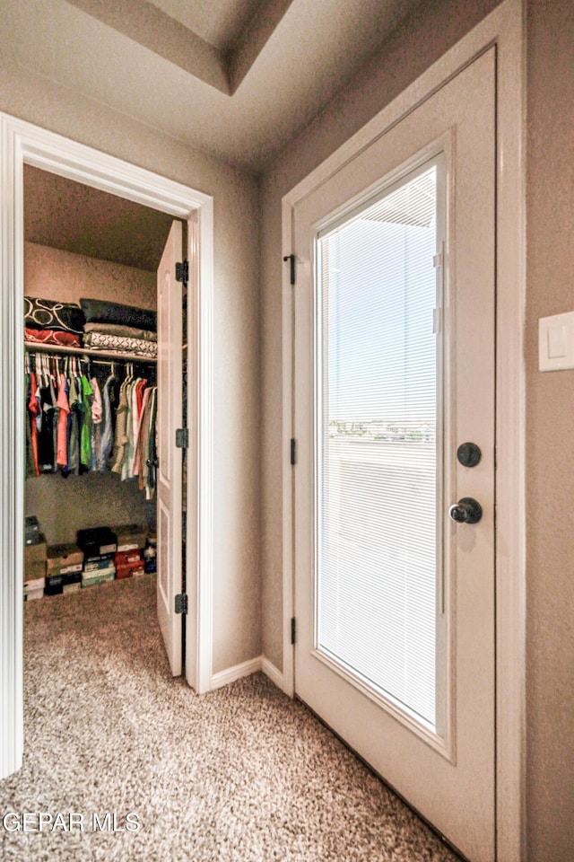 12616 Blazing Star Dr, El Paso, TX 79928 - hallway with light colored carpet
