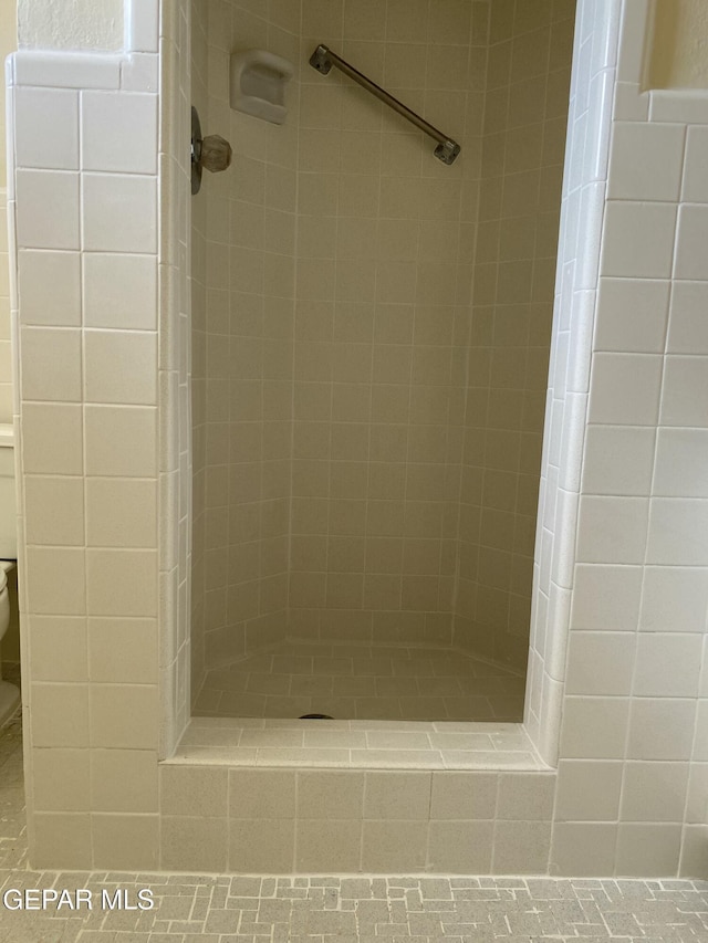5109 Yvette Ave, El Paso, TX 79924 - bathroom featuring toilet and a tile shower