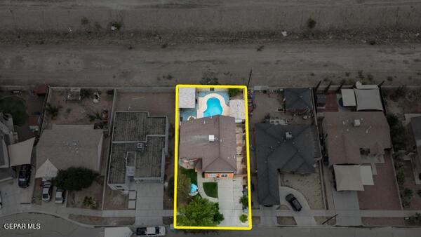 9813 La Morenita Cir, El Paso, TX 79927 - bird's eye view of a pool