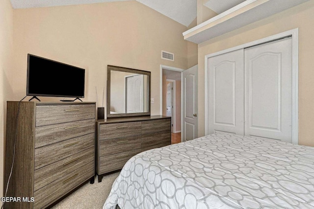12232 Tierra Rosa Way, El Paso, TX 79938 - bedroom featuring lofted ceiling and a closet