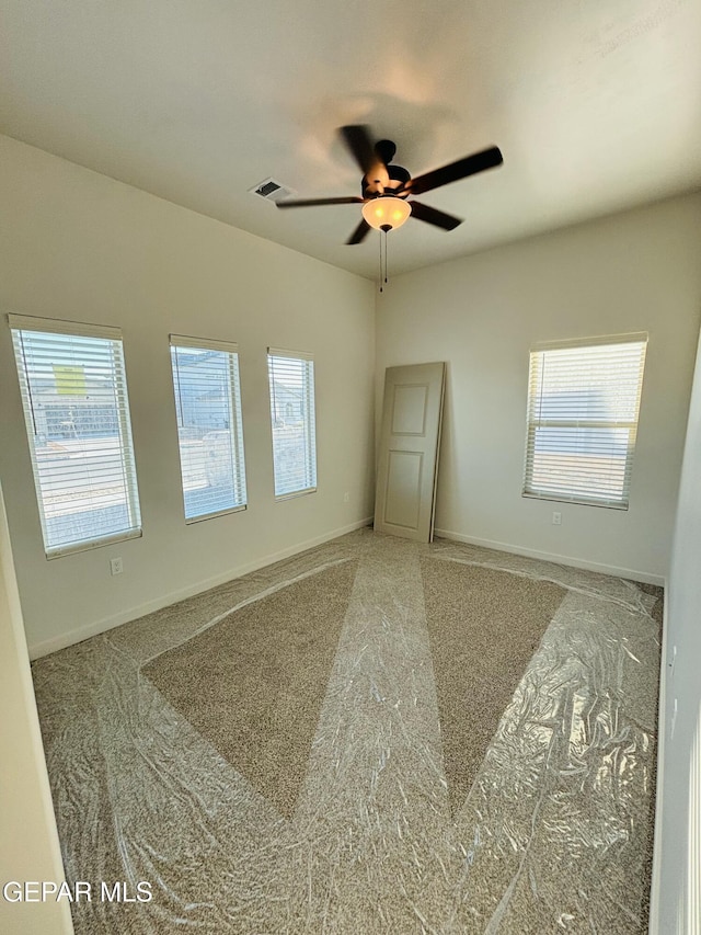 812 Acton St, El Paso, TX 79928 - empty room featuring a ceiling fan and carpet