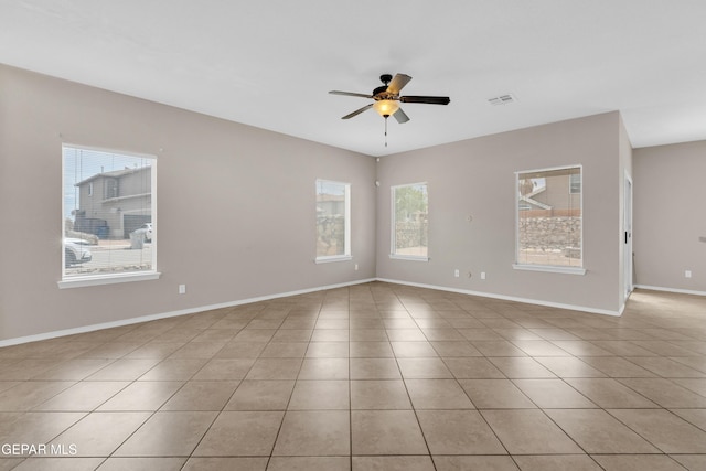 10925 Ray Mena Ln, El Paso, TX 79934 - spare room with a ceiling fan and light tile patterned flooring