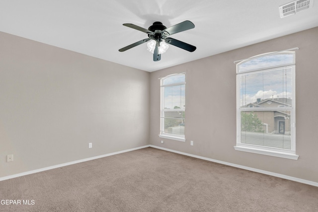 10925 Ray Mena Ln, El Paso, TX 79934 - carpeted empty room featuring a ceiling fan and baseboards