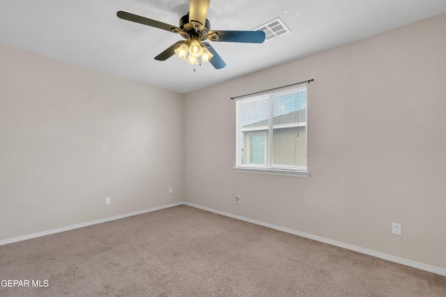 10925 Ray Mena Ln, El Paso, TX 79934 - spare room with carpet flooring and a ceiling fan