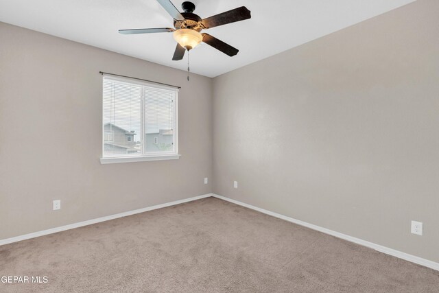 10925 Ray Mena Ln, El Paso, TX 79934 - carpeted spare room with a ceiling fan and baseboards