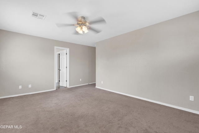 10925 Ray Mena Ln, El Paso, TX 79934 - unfurnished room featuring a ceiling fan and carpet floors