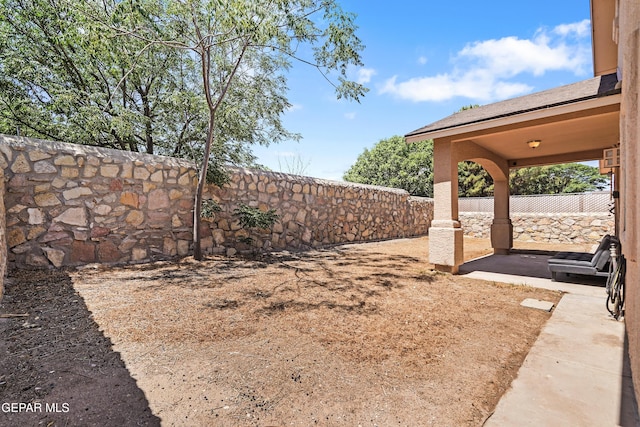 13788 Paseo Verde Dr, El Paso, TX 79928 - fenced backyard featuring a patio area
