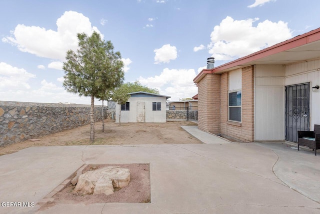 10636 Palomino St, El Paso, TX 79924 - view of patio / terrace featuring an outbuilding